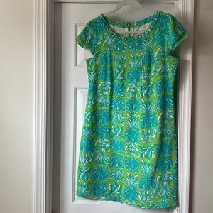 Lilly Pulitzer Size 6 Silk Shift Dress with Beaded detail